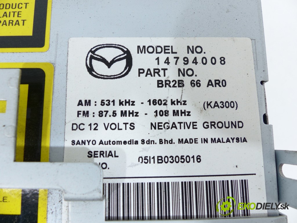radio  Mazda 3 I BK 03-09       0