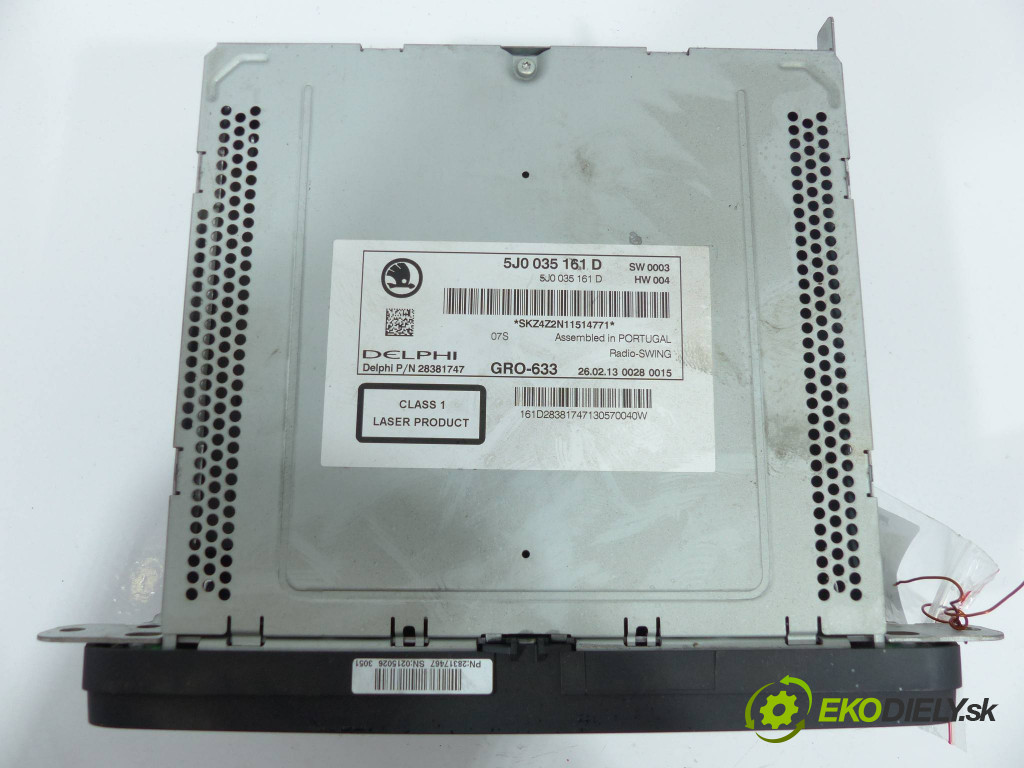 Skoda Fabia II 07-14       0  radio