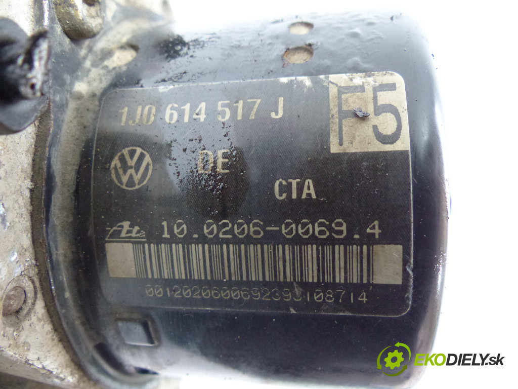 1j0614517j - riadiaca jednotka 1c0907379m 1.9 tdi 101 hp klíma manuálne abs combi 4d strieborný(la7w): 97-03 európa kvalita a - vw golf iv 97-06 pumpa abs axr