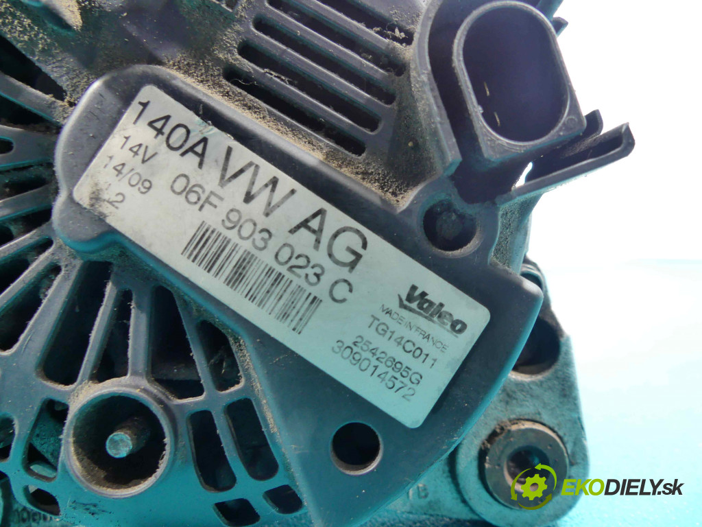 Audi A3 8L 1996-2003 testovaný valeo 06f903023c 140a 1,9tdi 90 hp climatronic abs hatchback 3d zelená farba 8l 96-99 európa kvalita a - audi a3 8l 1996-2003 alternátor ---