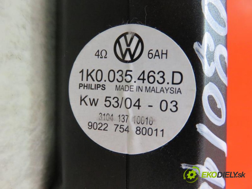 zesilovač 1K0035463D VW GOLF V 1.9 TDI BKC, BXE, BLS manual 0 6 77,00000000 105 5
