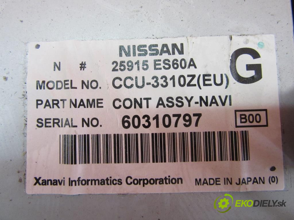czytnik navigácie 25915ES60A NISSAN MURANO (Z50) 3.5 V6 4X4 VQ35DE  0 0 172,00000000 234 5