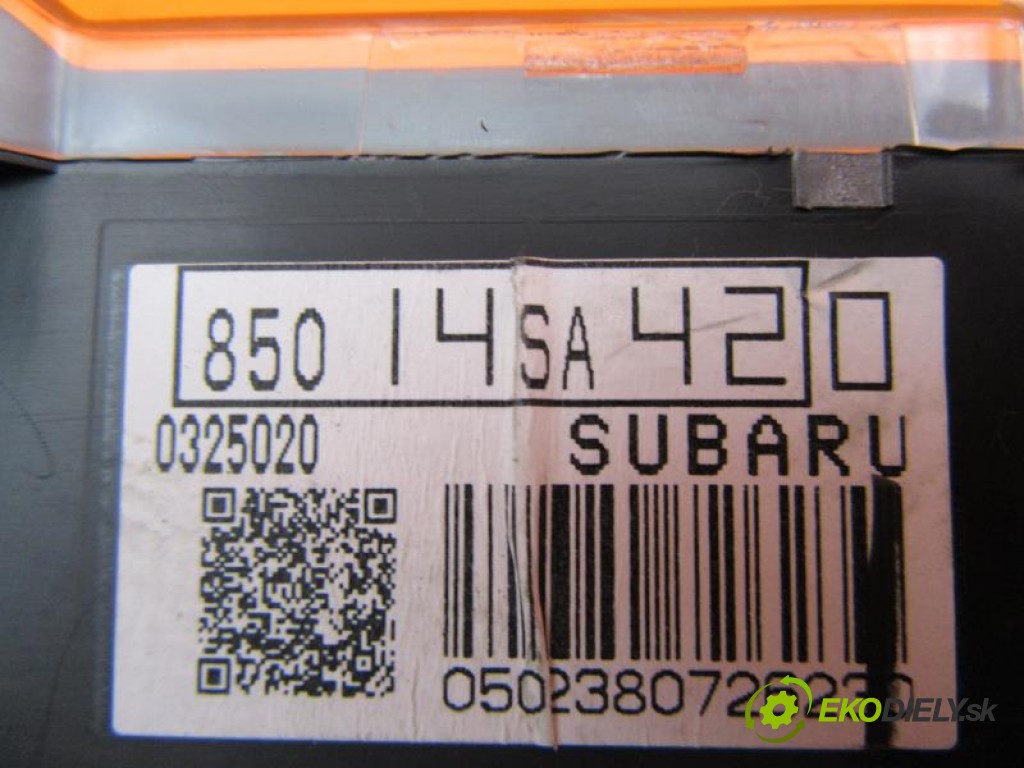 prístrojovka elektrický 85014SA420 SUBARU FORESTER II 2.5 I EJ25 OHC  manual 0 5 127,00000000 173 5