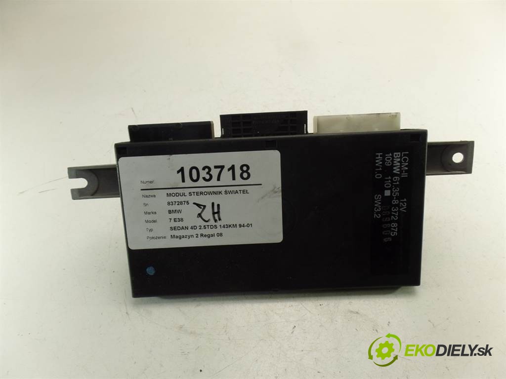 modul riadiaca jednotka svetiel 8372875 BMW 7 E38       0