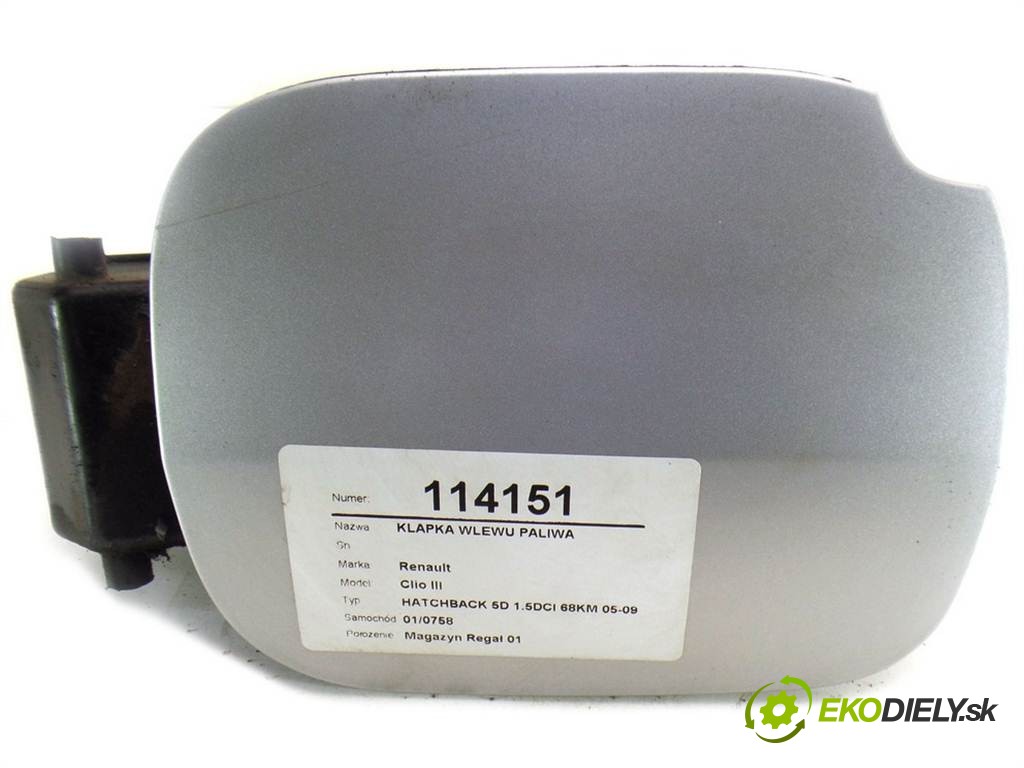 dvířka nádrže paliva 8200383466 Renault Clio III       0