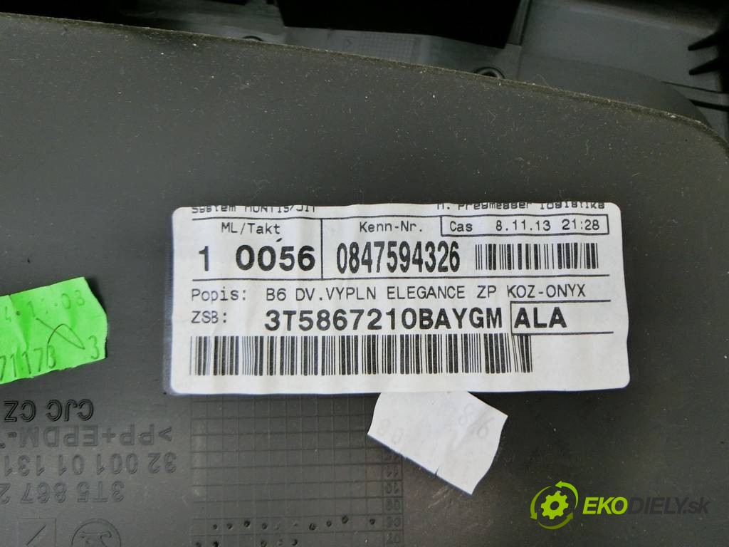 čalúnenie dvere zad pravy tapacír  Skoda Superb II       0