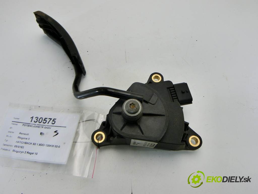 potenciometr plynového pedálu 8200153268 Renault Megane II       0