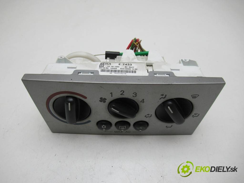 panel ovládania kúrenia 13191583 Opel Meriva       0