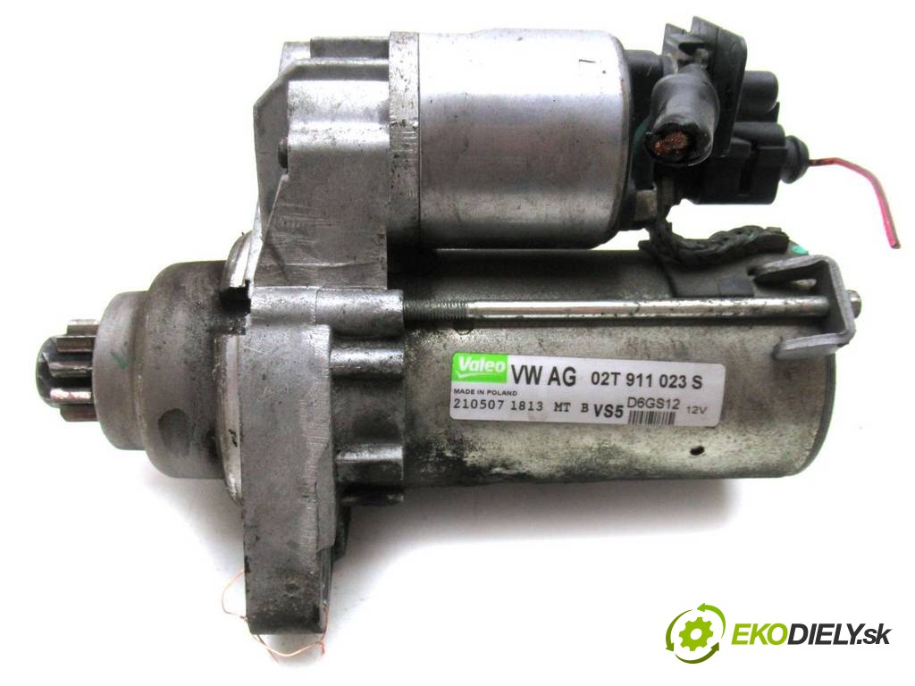 Skoda Fabia II   HATCHBACK 5D 1.4B 86HP 07-14     štartér  org.čis. 02T911023S