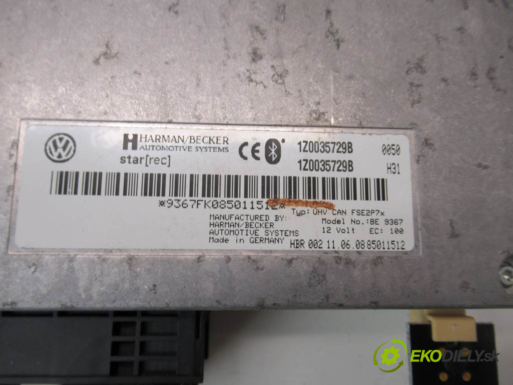 Skoda Octavia II       0  modul bluetooth 1Z0035729B