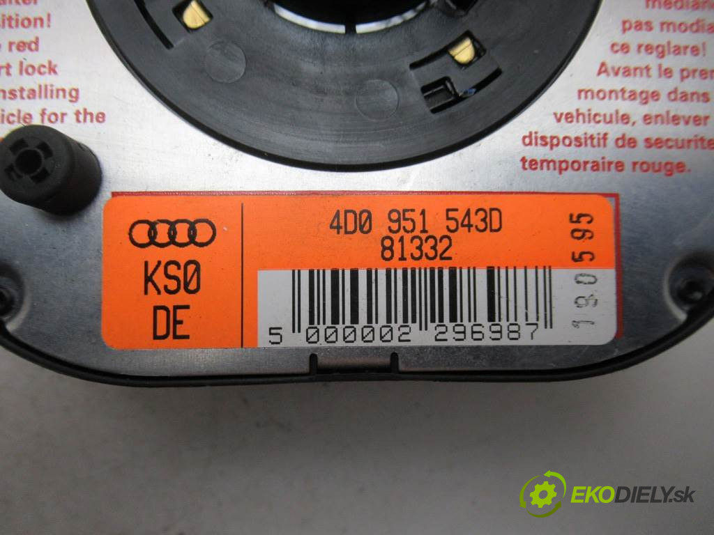 Audi A4 B5       0  krúžok, slimák airbag 4D0951543D