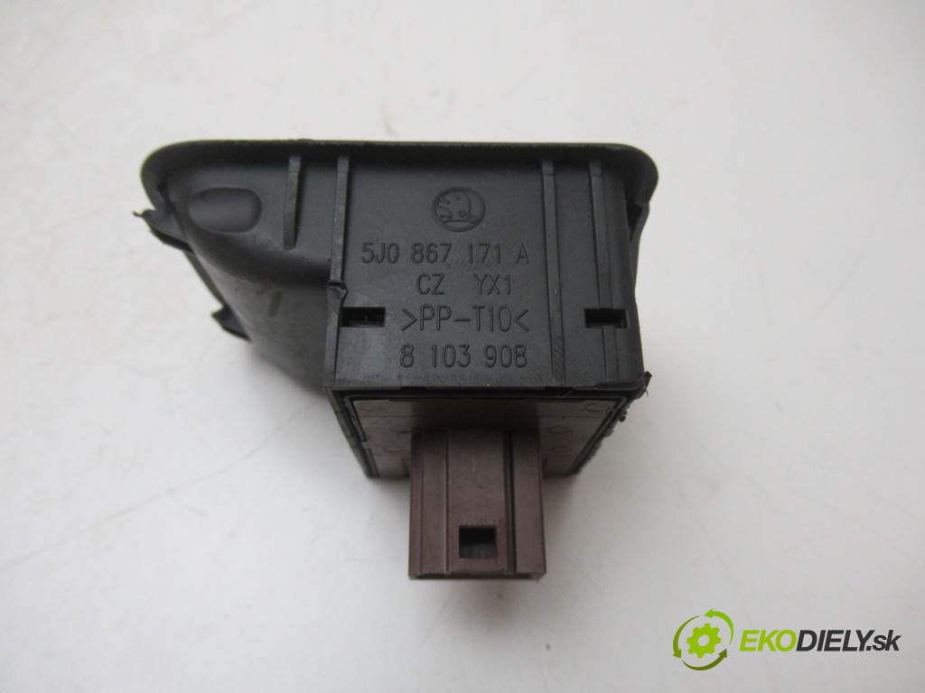 Skoda Fabia II       0  prepínač okien 5J0867171A