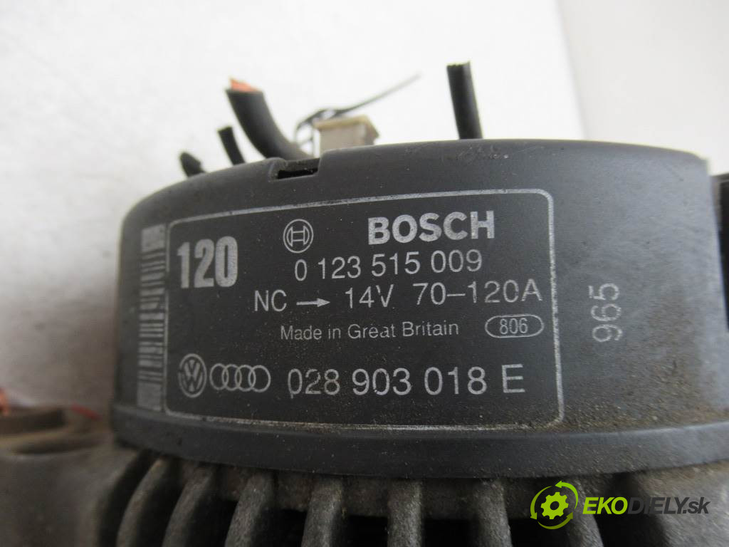 Audi A4 B5       0  alternátor 028903018E 0123515009