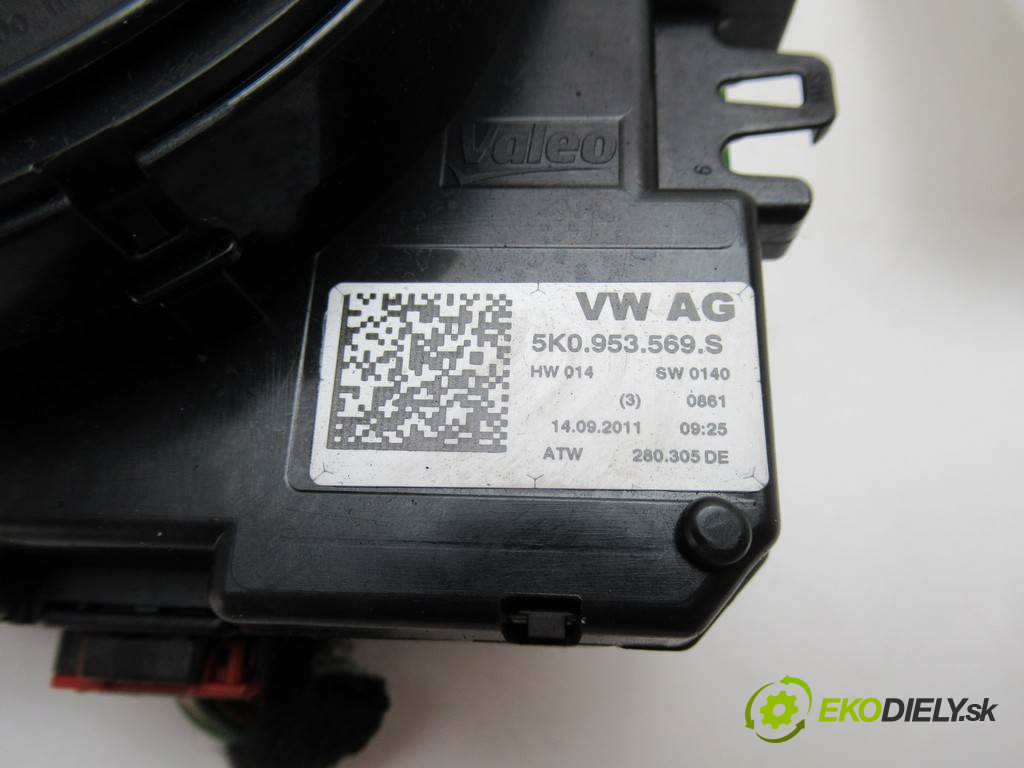 Volkswagen Passat B7       0  krúžok, slimák airbag 5K0953569S