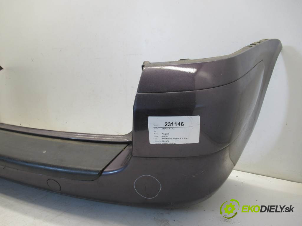 Peugeot 307 SW       0  nárazník zadní část