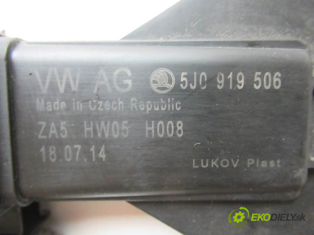 Skoda Fabia II       0  modul řídící jednotka ventilátoru 5J0919506