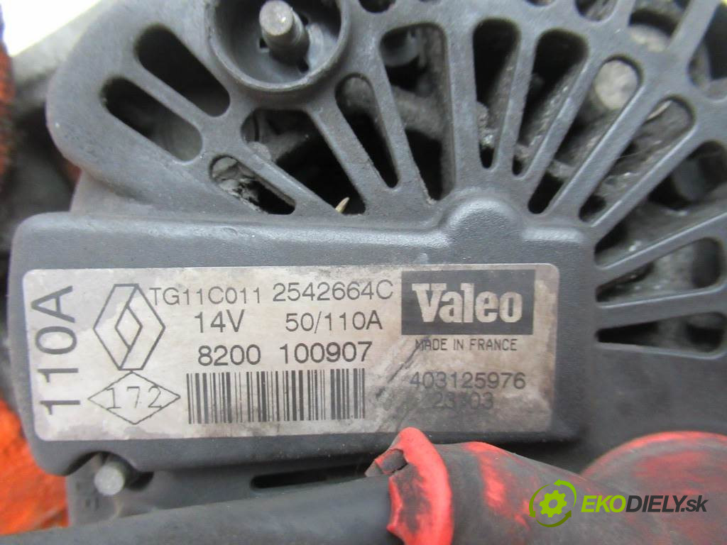 Nissan MICRA K12       0  alternátor 8200100907