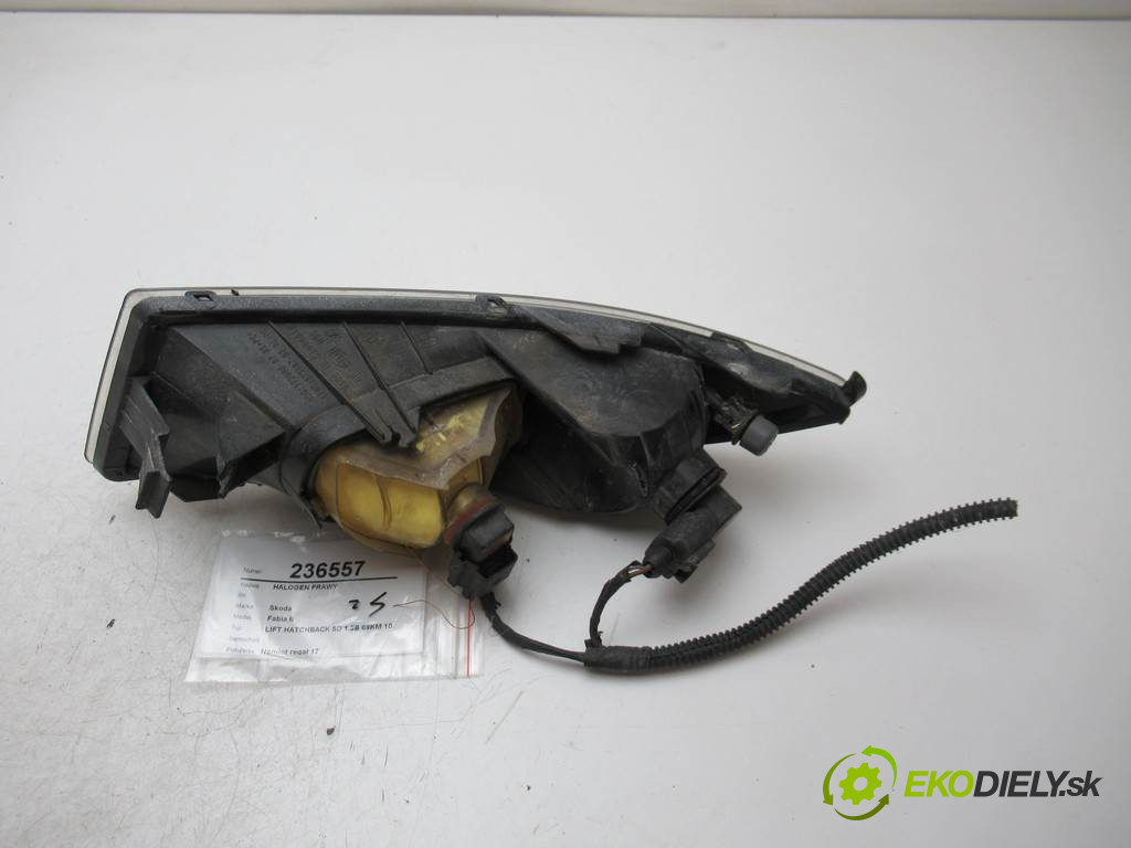 Skoda Fabia II       0  hmlové svetlo, hmlovka pravy 5J0941700B