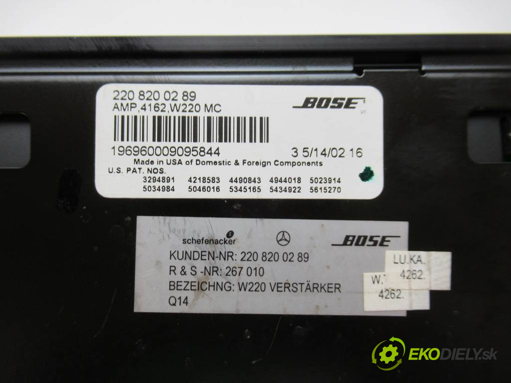 Mercedes-Benz S W220       0  zosilňovač bose 2208200289