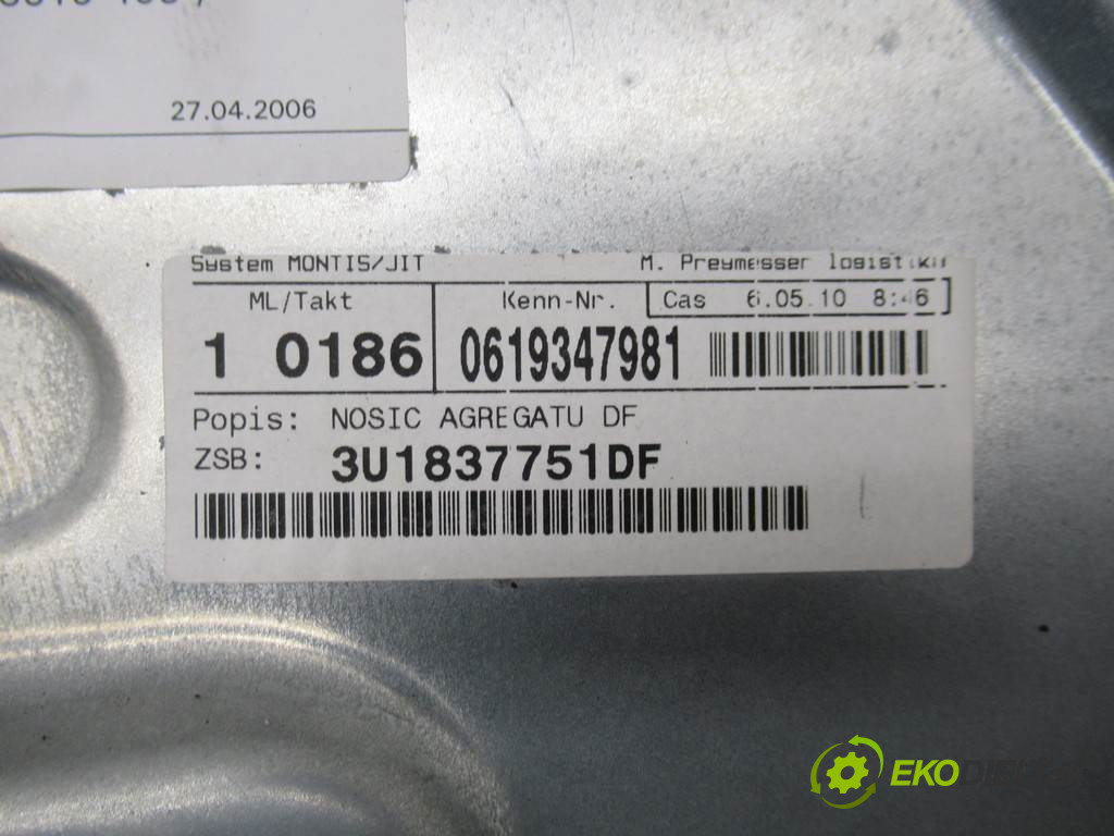 Skoda Superb       0  mechanizmus okna predný ľavy 1C0959801